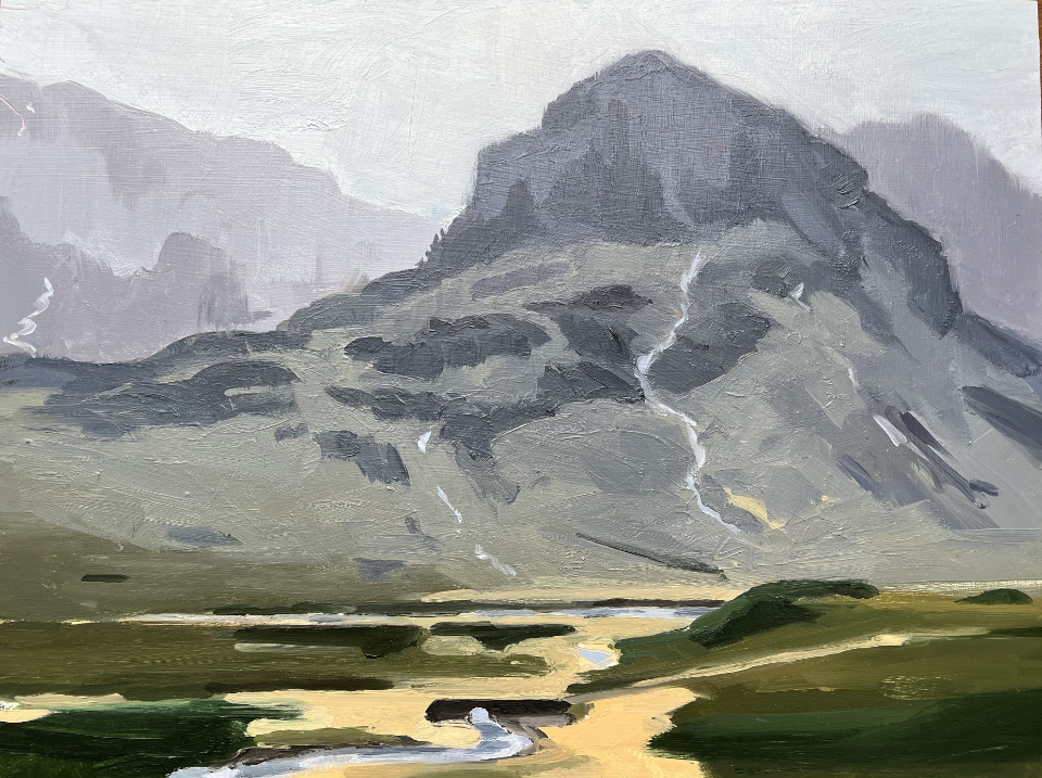 Nikola - Glen Coe, Bridge, 2021-2022 Öl auf Holz, 30 x 40 cm_1