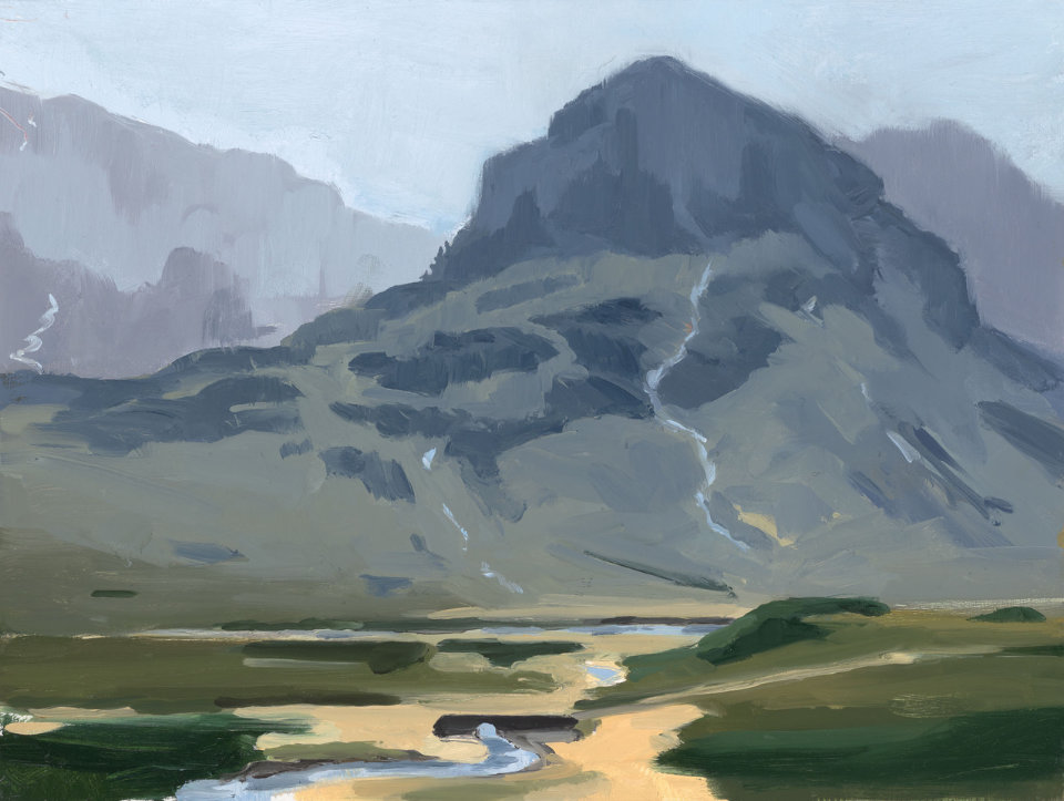 Nikola-Glen Coe(Bridge)-neu-, 2021-2022, Öl auf Holz, 30 x 40 cm-0522_1